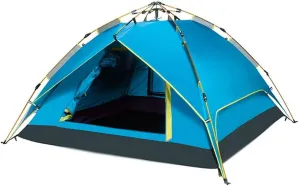 Explorer Automatic Tent Outdoor Rainstorm 3-4 Thickened Rainproof Double 2 Single Camping Outdoor Camping (Color : D) (D One Size)