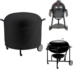 Extra Large Grill Cover Fits Weber Ranch Kettle Charcoal Grill 37",Char-Griller AKORN Kamado Charcoal Grill Model E16620,Outdoor Round Grill Cover(46" D)