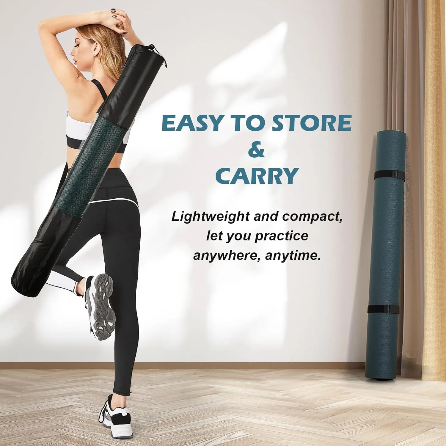 Extra Thick Large Gsmmatwin Exercise Mat 9'x6'/7'x5'/6'x4' (8mm) For Home Gym, Non-Slip Pro Workout Mat, Ideal for Yoga, Plyo, Weights, MMA, Jump Rope, Cardio, Fitness, Shoe Friendly