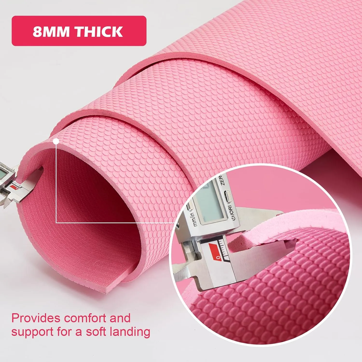 Extra Thick Large Gsmmatwin Exercise Mat 9'x6'/7'x5'/6'x4' (8mm) For Home Gym, Non-Slip Pro Workout Mat, Ideal for Yoga, Plyo, Weights, MMA, Jump Rope, Cardio, Fitness, Shoe Friendly