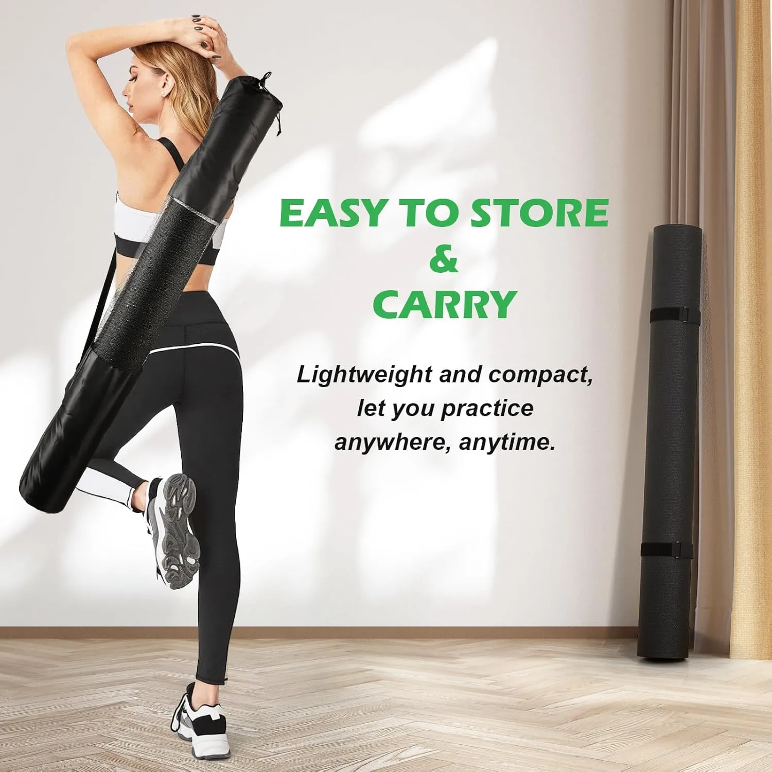 Extra Thick Large Gsmmatwin Exercise Mat 9'x6'/7'x5'/6'x4' (8mm) For Home Gym, Non-Slip Pro Workout Mat, Ideal for Yoga, Plyo, Weights, MMA, Jump Rope, Cardio, Fitness, Shoe Friendly