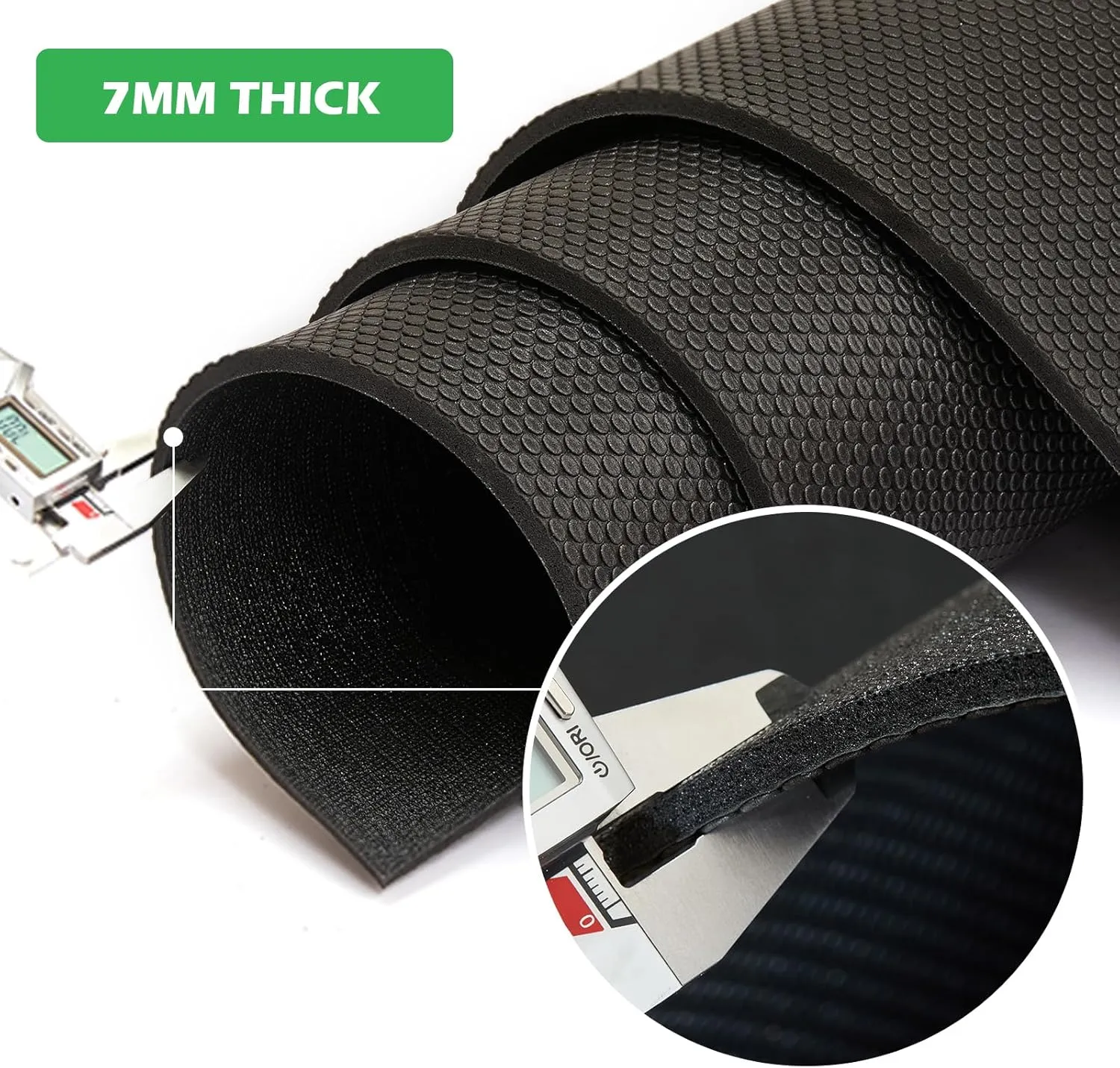 Extra Thick Large Gsmmatwin Exercise Mat 9'x6'/8'x6'/7'x5'/6'x4'(7mm) for Home Gym, Non-Slip Pro Workout Mat, Ideal for Plyo, Weights, MMA, Jump Rope, Cardio, Fitness, Shoe Friendly