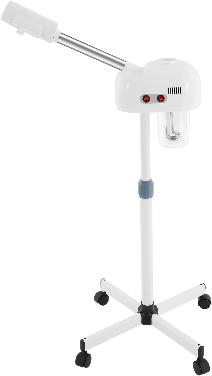 Face Steamer Facial Skin Care Machine, 800W 110V 2 in 1 Face Machine, Portable Professional Spa Salon Sauna Beauty Equipment for Facial Deep Cleaning Skin Care Equipment, White