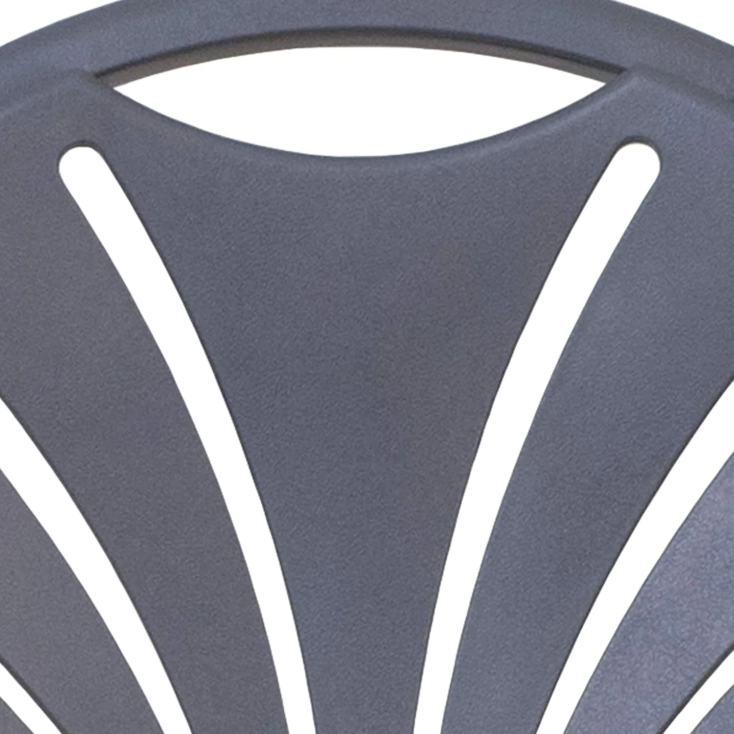 Flash Furniture HERCULES Series 650 lb. Capacity Charcoal Plastic Fan Back Folding Chair
