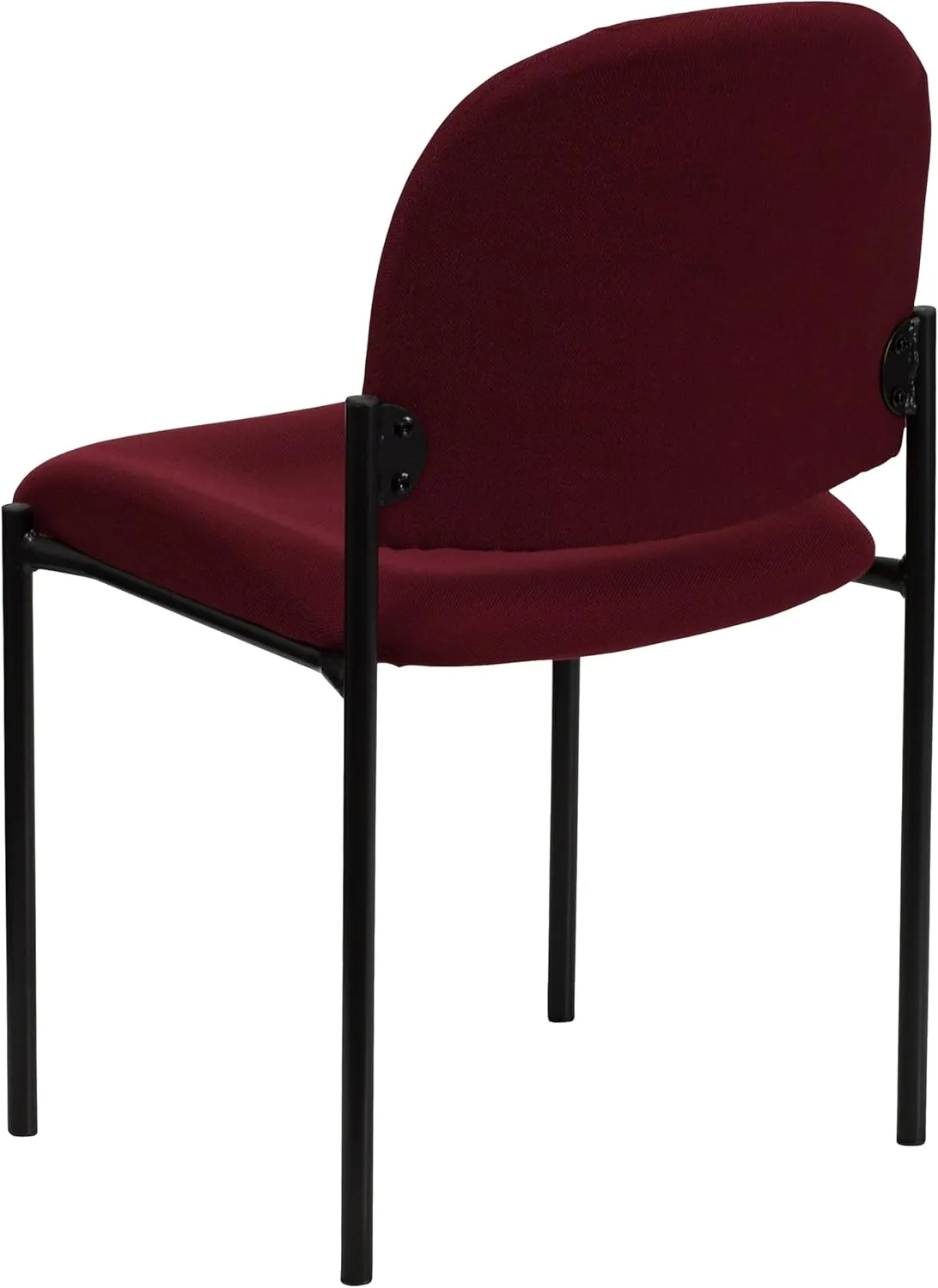 Flash Furniture Tania Comfort Burgundy Fabric Stackable Steel Side Reception Chair