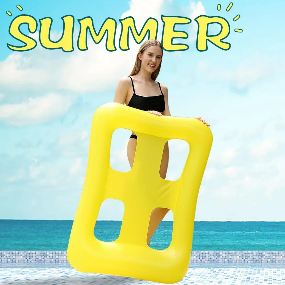 Floating Water Floating Field Style Style Pure Color Children and Adults Rest Sunlight Bath Pneumatic seat Lounge Chair Water Party Toys