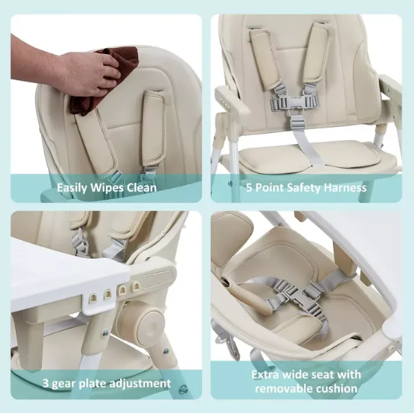 Foldable Baby Feeding High Chair