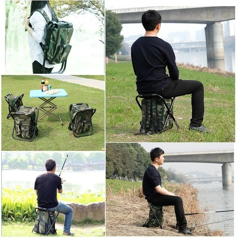 Foldable Camping Stool Backpack