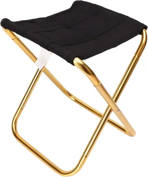 Foldable Chair, Aluminum Alloy Fishing Chair Panic Folding Chair Foldable Stool Lightweight Portable Train Stool for Outdoors Barbecue Camping