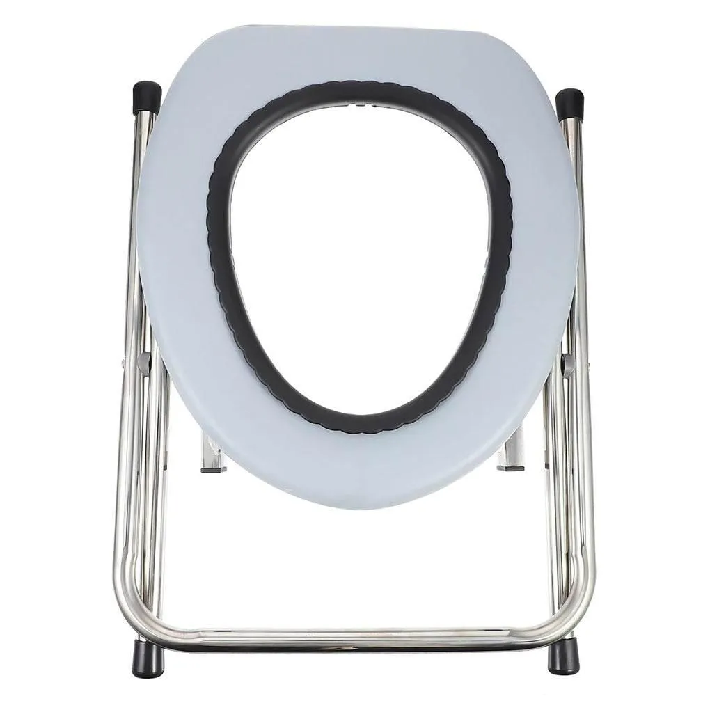 Foldable Potty Chair - Bathroom Support Aid for Seniors