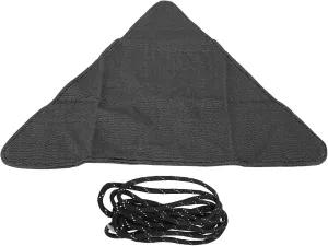 Folding Camping Stool Cloth, Portable Lightweight Tripod Chair for Fishing Hiking Outdoor Activities, Camping Tripod Stool Cloth Save Space for Camping Gear (Black)