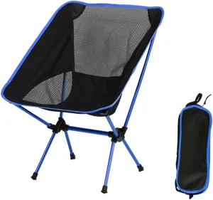 Folding Chairs Outdoor Ultra Light Portable Chair Backrest Leisure Chair Outdoor Camping Chair Fishing Chair Aluminum Alloy Suitable for Adults, Beaches, Travel, Backpacks and Camping