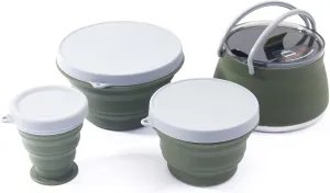 Folding Pot Set Portable Cooking Set Collapsible Cookwa Set Outdoor Camping Cookwa Set Compact