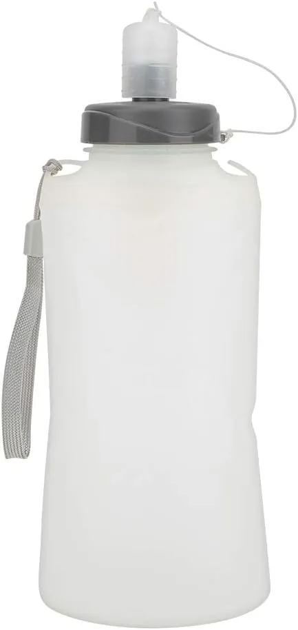 Folding Silicone Outdoor Portable Water Bottle 750ml Soft Kettle For Running