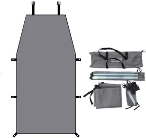 for Ligier JS50/JS60/Myli/Pulse 4/Be Sun/Be Two/OptiMax/X-Pro/X-Too Camping Tarpaulin Car Awning Waterproof Hammock Rainproof Sunshade Rainproof Awning Outdoor,B Grey-L