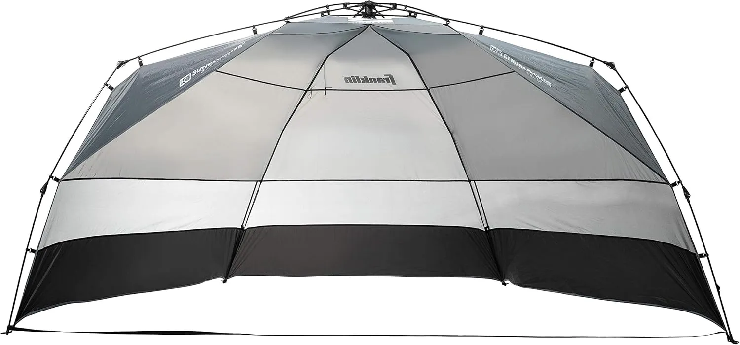 Franklin Sports Sideline Team Sunblocker Shelter - Easy Set Up - Portable and UPF 50  Protected - Great for Beach and Sports Games - Soccer - Lacrosse - Baseball - Football - Field Hockey