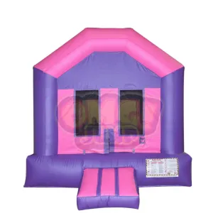 Fun House Pink/Purple Bounce House - 11x11, 13x13