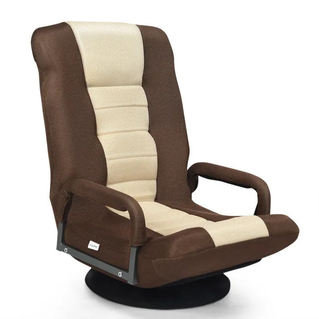 Gaming Floor Chair with Foldable Adjustable Backrest