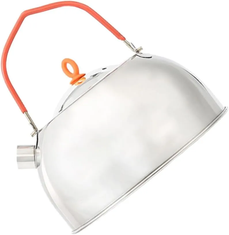 GANAZONO Stainless Steel Mini Kettle 0.6l Ideal for Camping Hiking Outdoor Tea Pot Compact Design