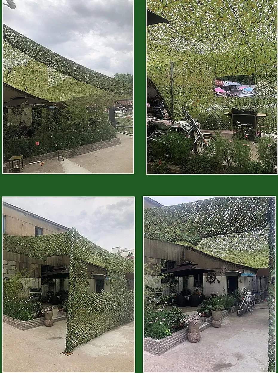 Garden Sun Block Camo Netting, Army Tarp Camouflage Netting, Lightweight Durable Hunting Blinds, for Military Theme Bedroom Decorations, Deer Stand