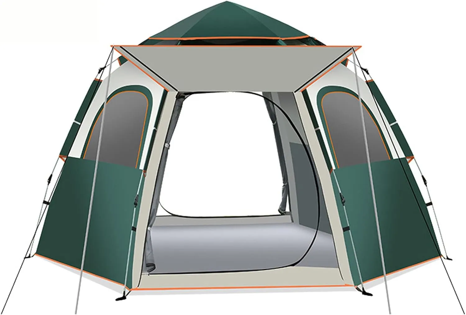 Generic Instant Pop Up Large Tent for 3~8 Person,Family Cabin Tents,2 Doors and 2 Windows with Mesh,Waterproof,Big Tent for Outdoor,Picnic,Camping,Family,Friends Gathering