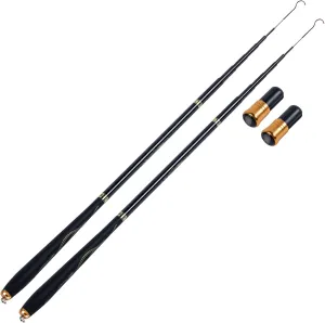 Goture 1.5m-3.6m 2pcs Telescopic Fishing Rod Carbon Fiber Tenkara Rod Ultra Light Crappie Rod Portable Travel Fishing Rod Inshore Stream Fishing Pole Trout Bass Carp Fishing