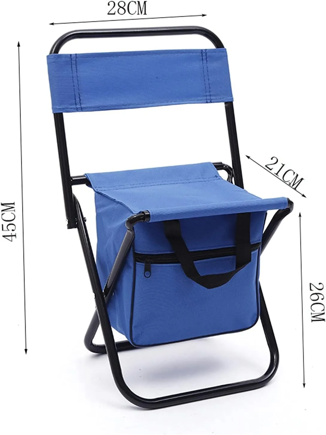 GRFIT Folding Chair Outdoor Folding Camping Fishing Chair Stool Portable Backpack Picnic Bag Hiking Pouch Camping Tool Portable Folding Chair (Color : Red)