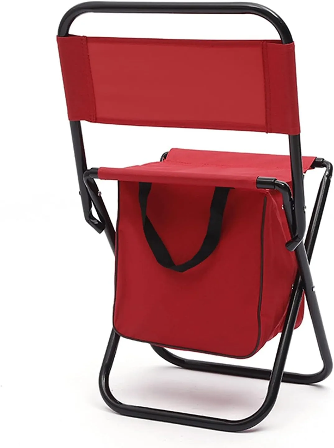 GRFIT Folding Chair Outdoor Folding Camping Fishing Chair Stool Portable Backpack Picnic Bag Hiking Pouch Camping Tool Portable Folding Chair (Color : Red)