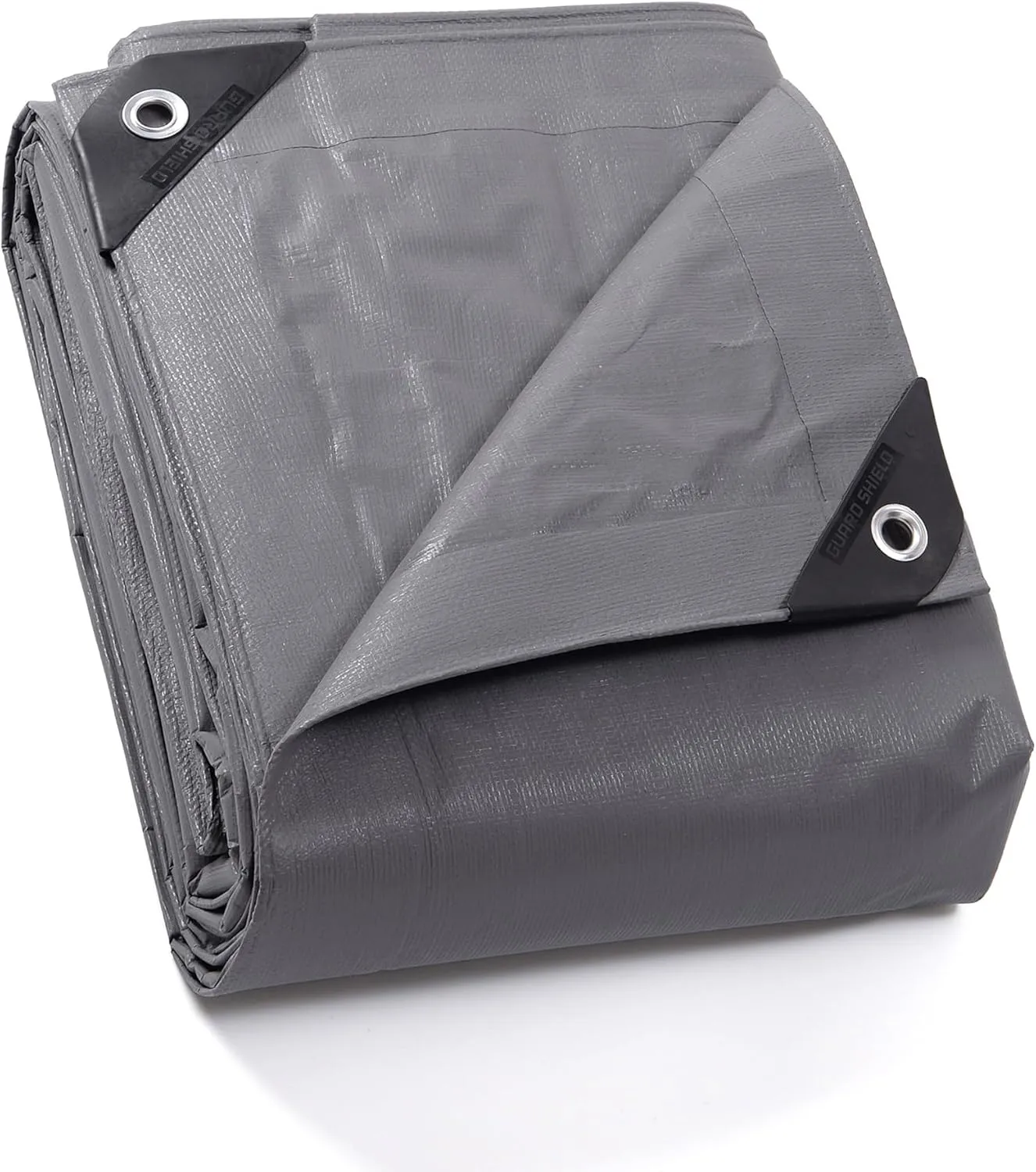 GUARD SHIELD Tarp Waterproof Heavy Duty Matte Grey Tarp 16x20 Feet Large UV Resistant Tarps Cover Outdoor 11mil