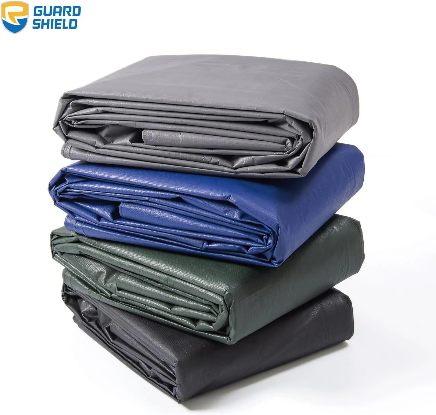 GUARD SHIELD Tarp Waterproof Heavy Duty Matte Grey Tarp 16x20 Feet Large UV Resistant Tarps Cover Outdoor 11mil