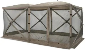 Guide Gear Double Row Screen House Tent with Wind Panels