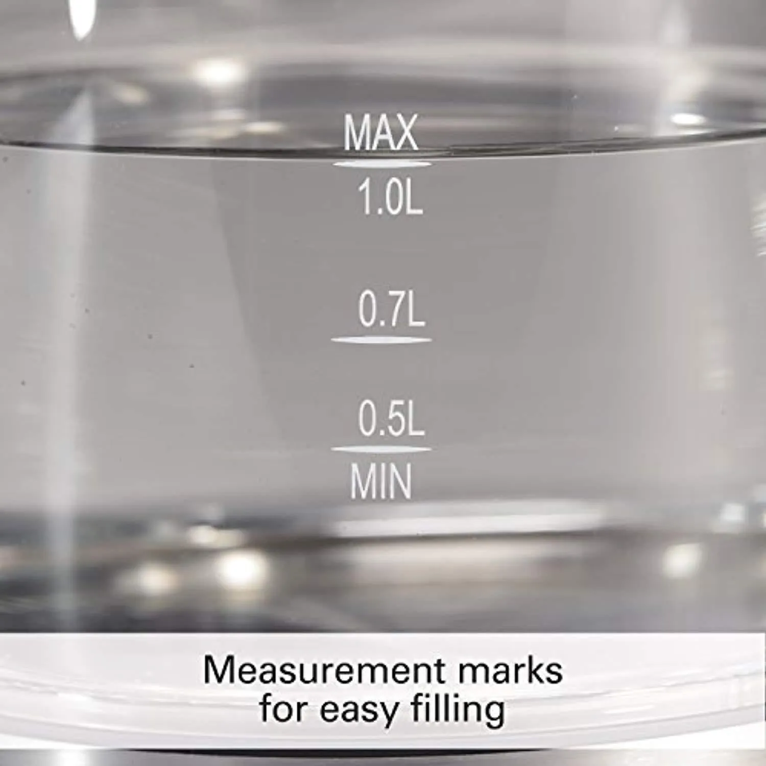 Hamilton Beach Compact Glass Kettle, 1 Liter (40930)