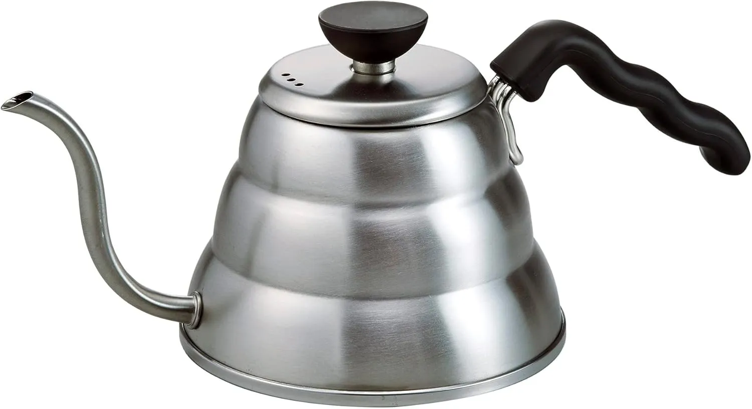 Hario V60 "Buono" Drip Kettle Stovetop Gooseneck Coffee Kettle 1.0L, Stainless Steel,Silver