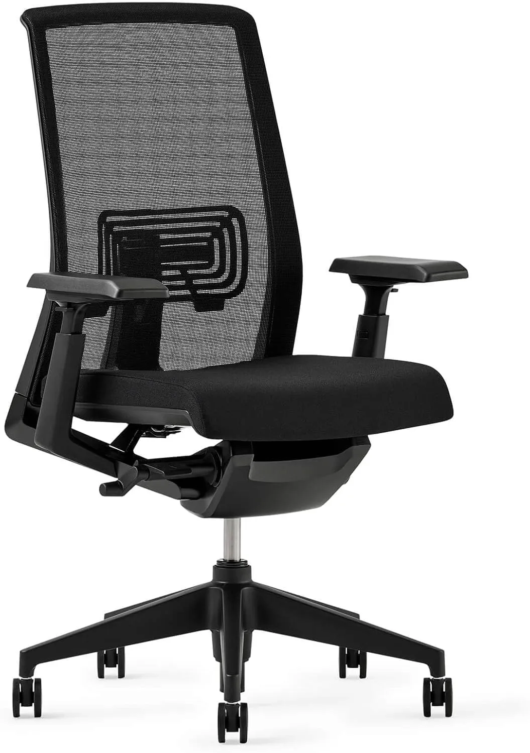 Haworth Very Mesh Office Chair - Stylish Ergonomic Desk Chair with Lumbar Support and Forward Tilt Feature (Coal)