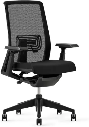 Haworth Very Mesh Office Chair - Stylish Ergonomic Desk Chair with Lumbar Support and Forward Tilt Feature (Coal)