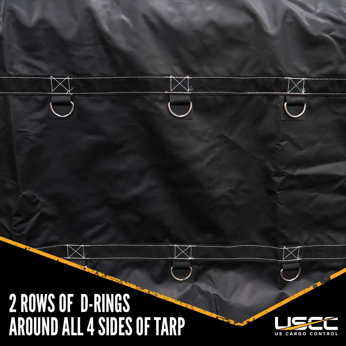 Heavy Duty Coil Tarp - 6'x6'x6' - 18 oz. Black Tarp