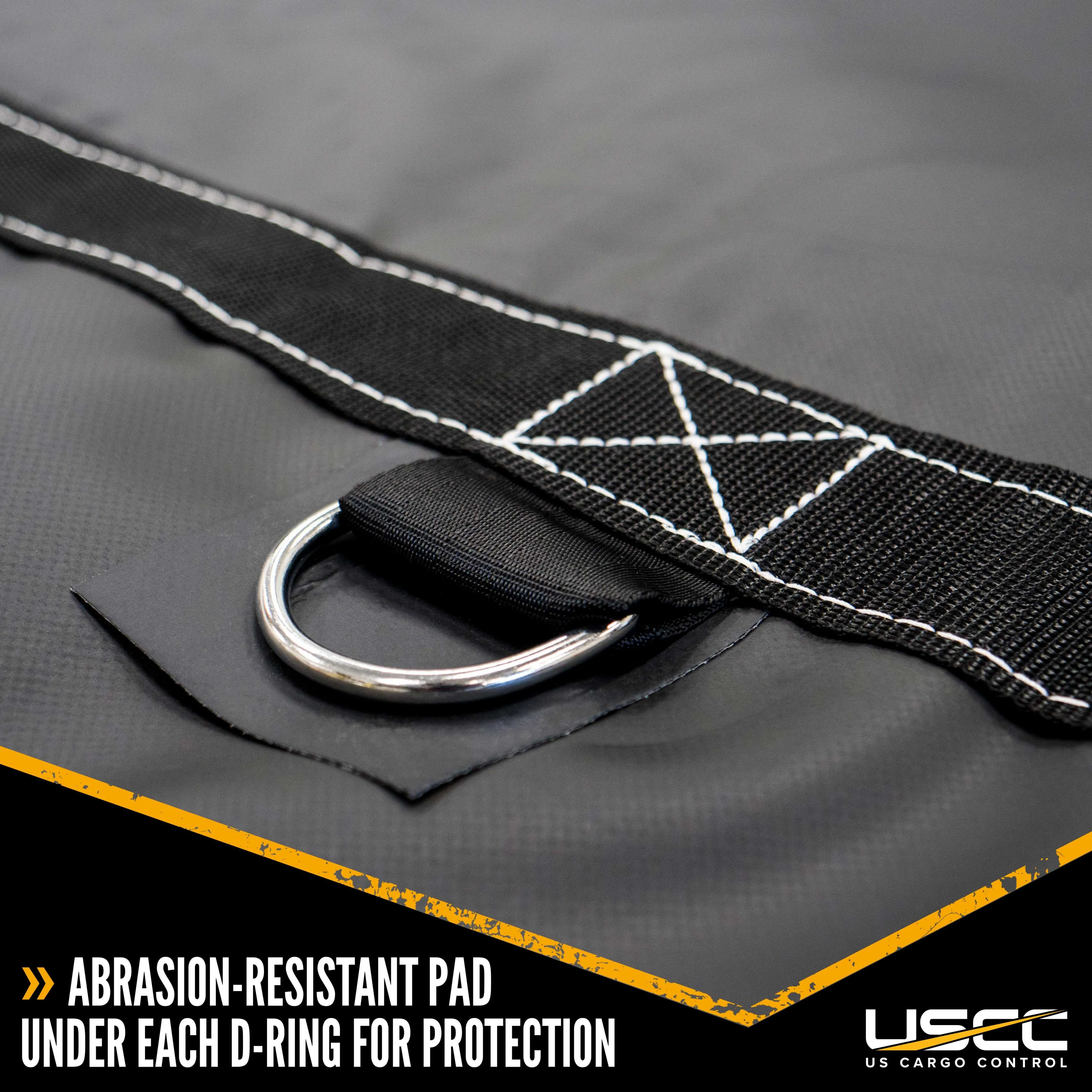 Heavy Duty Coil Tarp - 6'x6'x6' - 18 oz. Black Tarp
