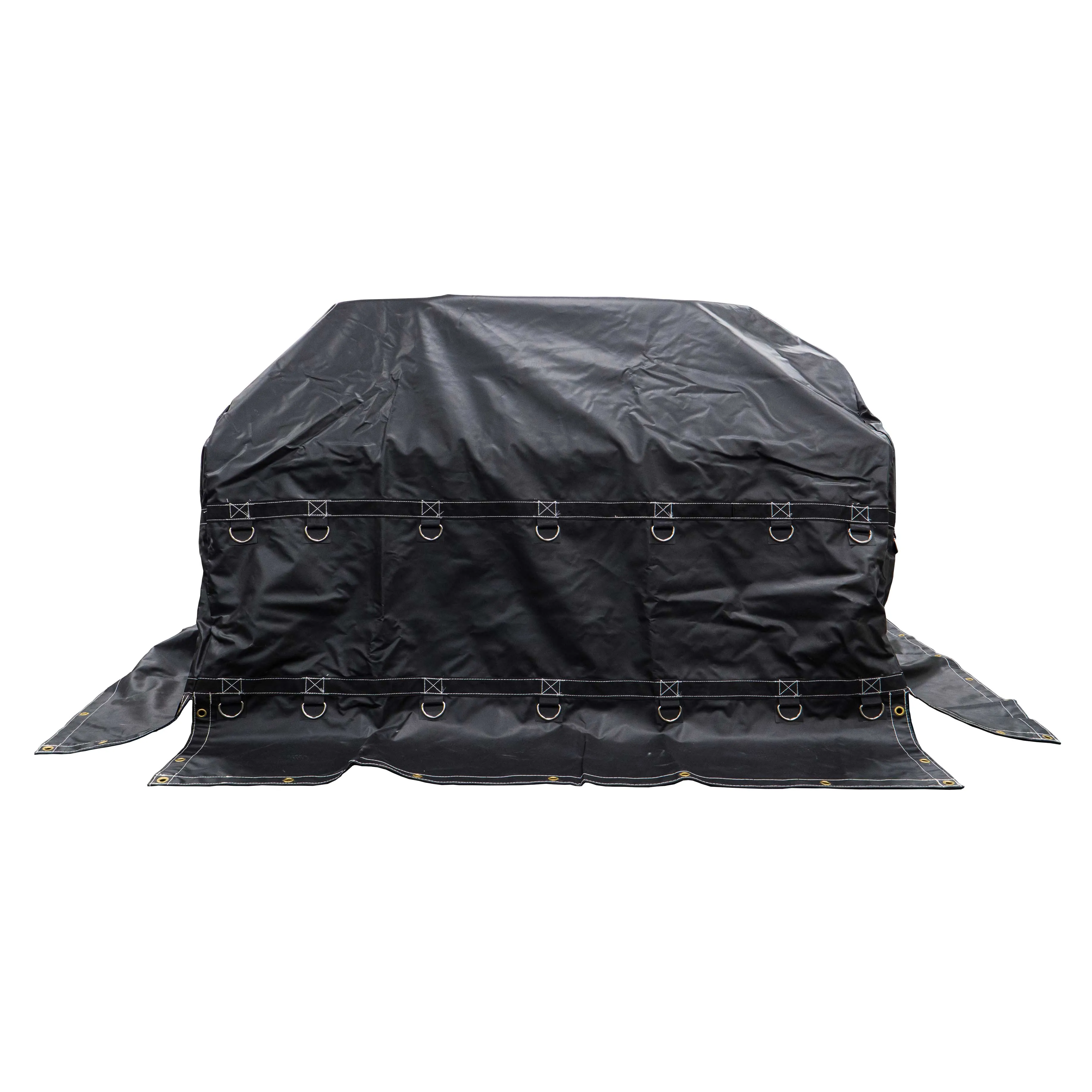 Heavy Duty Coil Tarp - 6'x6'x6' - 18 oz. Black Tarp