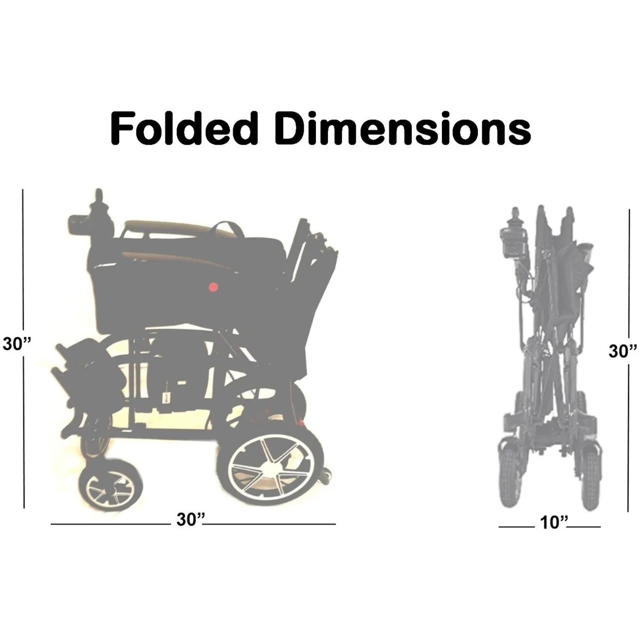 Helium 26 lbs Carbon Fiber Foldable Power Wheelchair