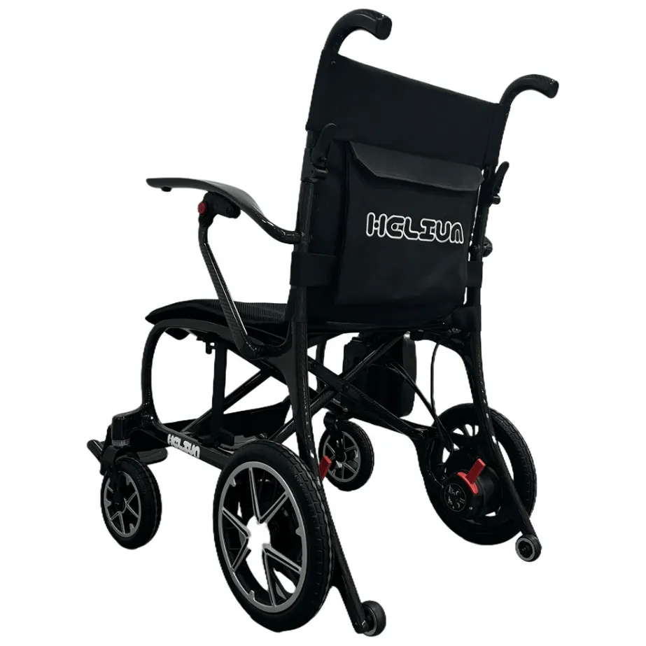 Helium 26 lbs Carbon Fiber Foldable Power Wheelchair