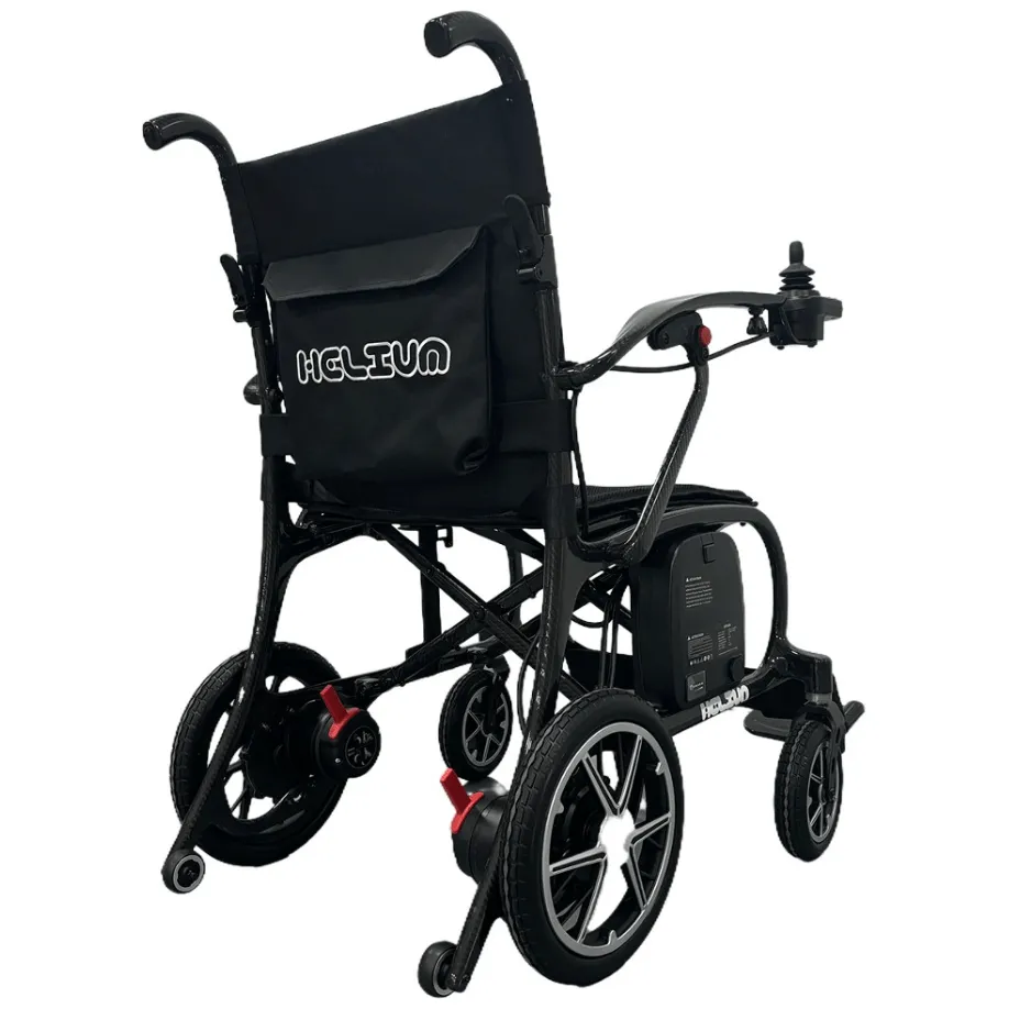 Helium 26 lbs Carbon Fiber Foldable Power Wheelchair