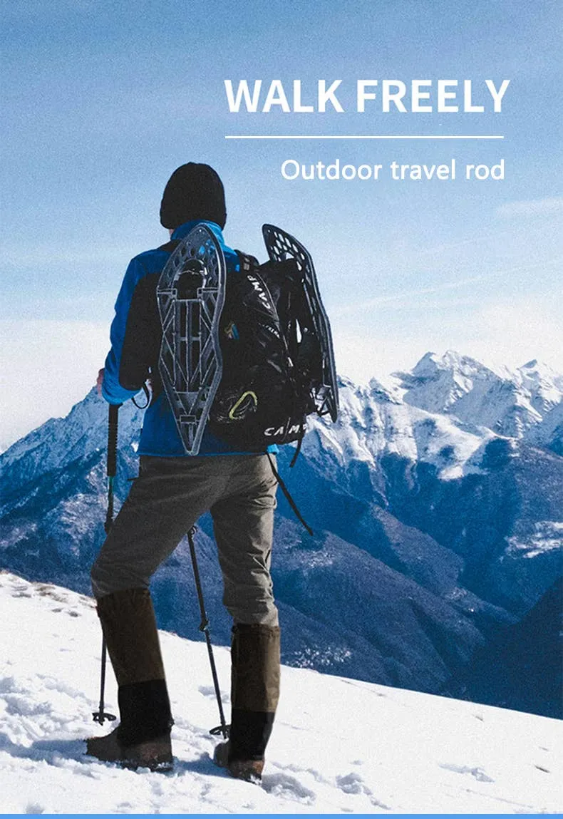 High Density Aluminum Alloy Retractable Trekking walking Pole (ONE)