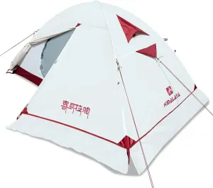 Himalaya 2/3 Person 4 Season Tent - Winter Tent, Waterproof, Windproof, Lightweight, Portable, PU5000 for Camping, Hiking, Mountaineering