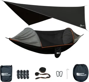 Himalaya Camping Hammock with Rain Fly Tarp and Net Portable Camping Hammock for Adults Outside Hiking Travel