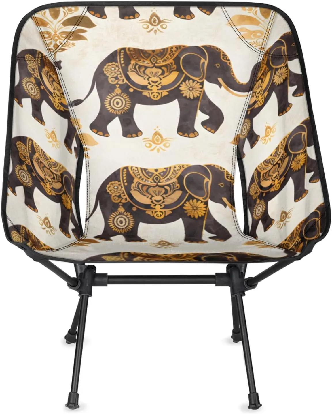 Honeybaby Folding Camping Chair Elegant Elephants Camping Chairs Lightweight Portable Chair Outdoor Foldable Chairs for Camping Travel Picnic Beach Hiking