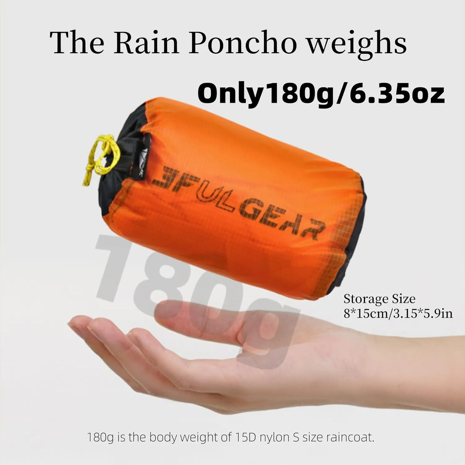 Hooded Rain Ponchos for Adults, Waterproof Packable Lightweight Rain Coat Jacket for Men Women