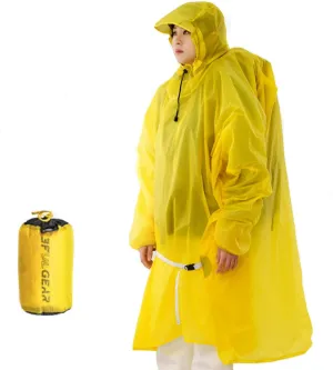Hooded Rain Ponchos for Adults, Waterproof Packable Lightweight Rain Coat Jacket for Men Women