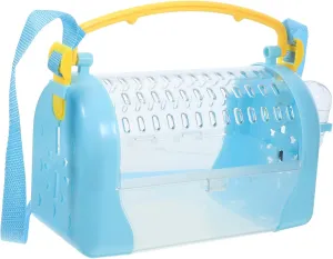 Housoutil Hamster Cage Squirrel Breathable Bag Guinea Pig Carrier Rabbit Carrier Cage Parrot Carring Case Guinea Pig Cage Kettle Pet Cage for Outdoor Portable Squirrel Cage Travel Plastic