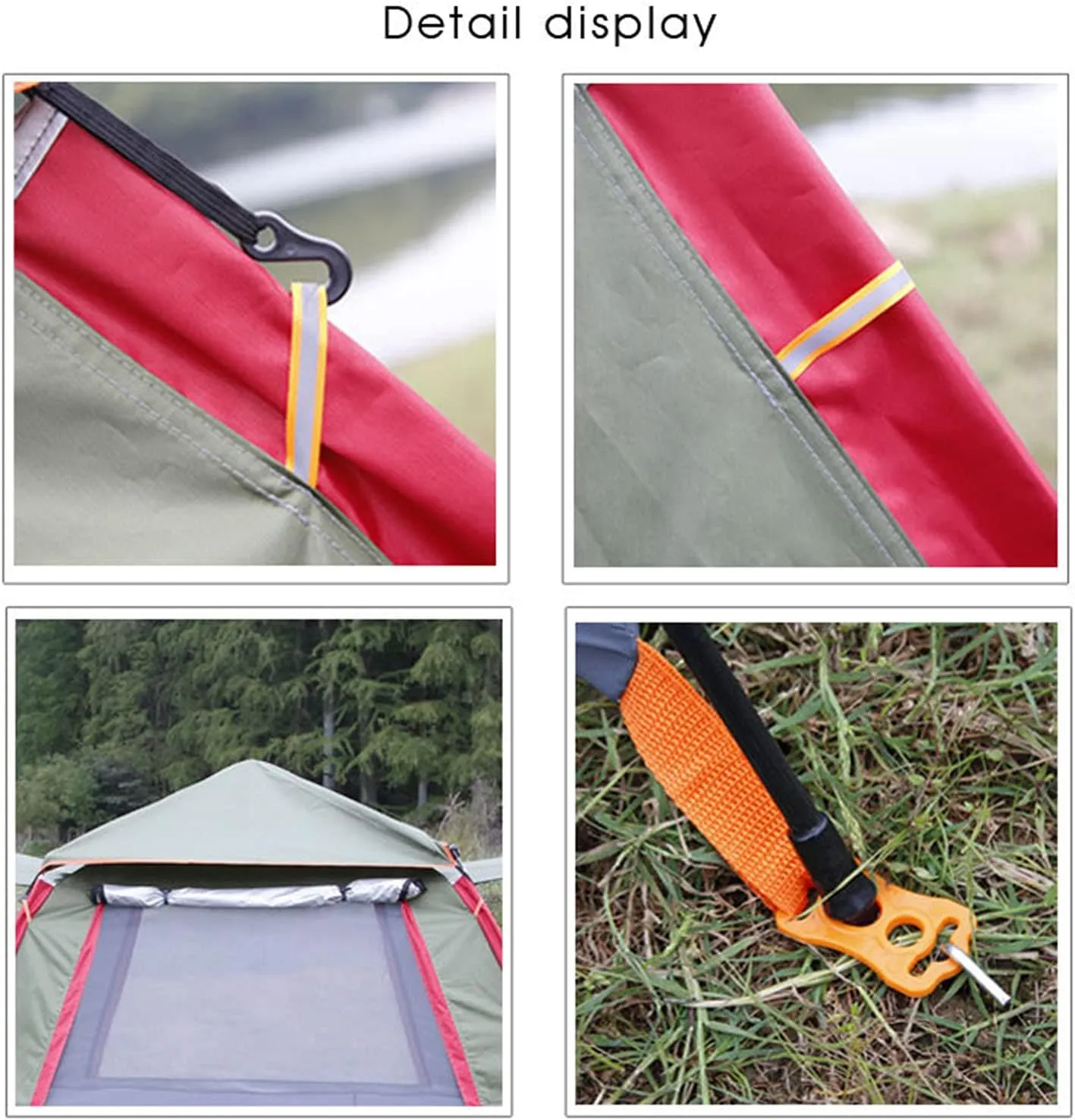 Hydraulic Tent Canopy for Camping Automatic Tents,3-4 People Beach High-Density Silver Rubber Fabric Camping Tent,Family Outdoor Picnic
