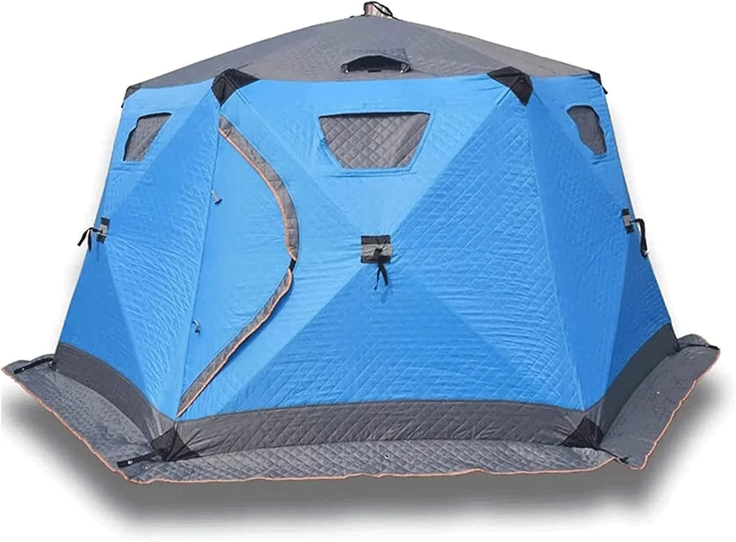 Ice Shelter Tent - 5-8 Person Waterproof Pop up Ice Fishing Tent Outdoor Fishing Hunting Hub Tent Shelter